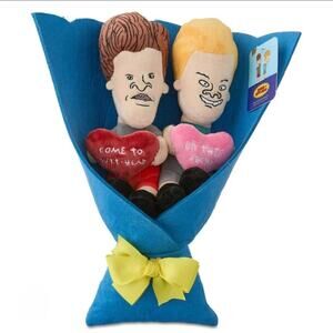 NEW! Plush Bouquet Gift MTV BEAVIS AND BUTT-HEAD "Uh This Sucks" Bday Valentines
